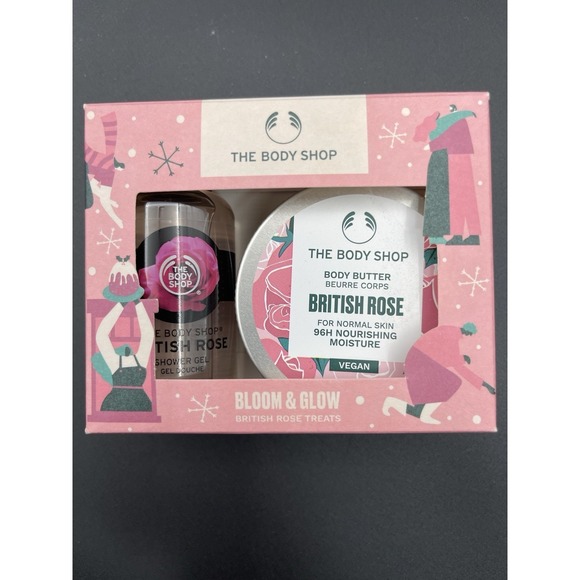 The Body Shop Other - The Body Shop British Rose Gift Set Bloom & Glow Body Butter Shower Gel